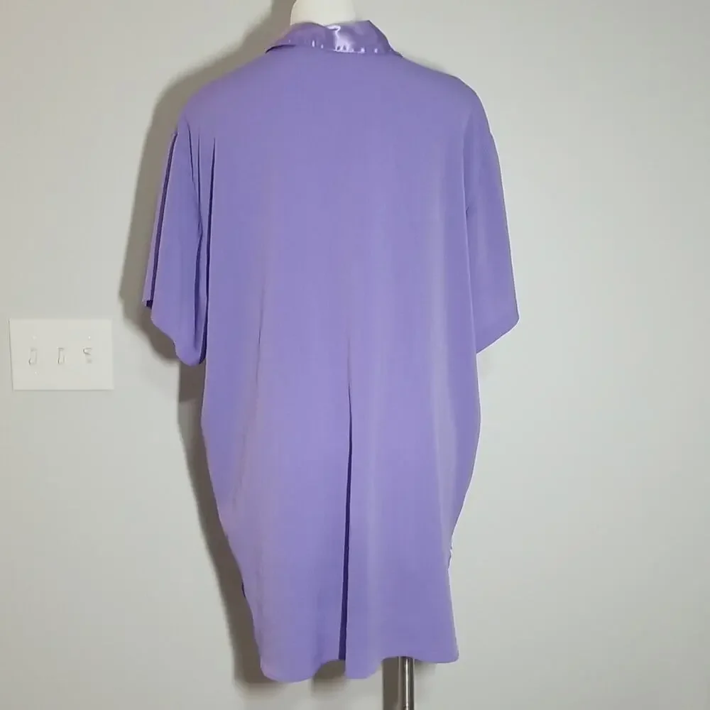 Vintage Gold Label Victoria's Secret Purple Periwinkle Night Shirt
